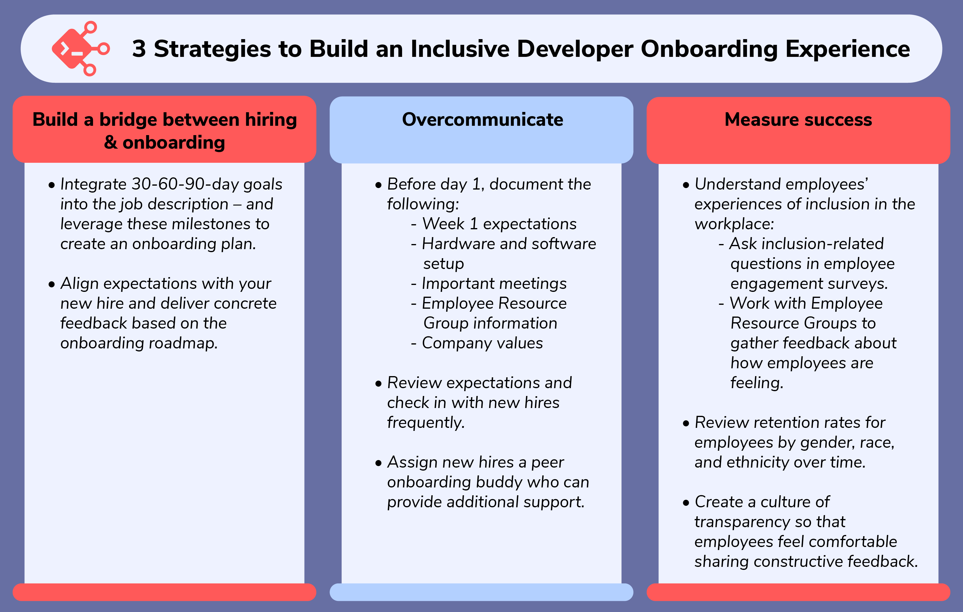 3 Strategies to build an inclusive developer onboarding experience